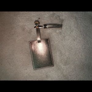 Gold luggage tag